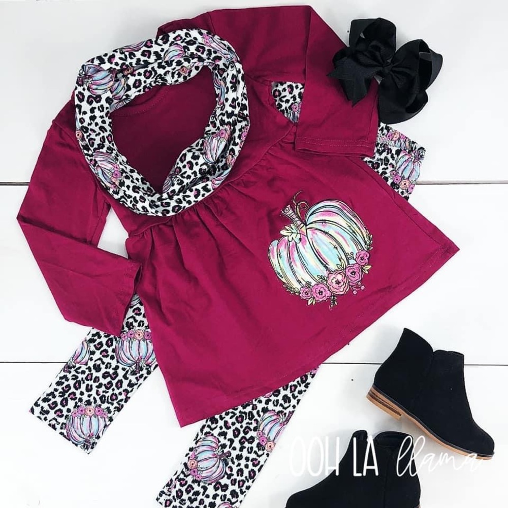 Perfectly pumpkin pant set ooh la llama